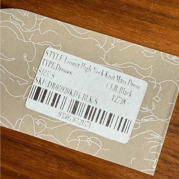 Meshki Louisa High Neck Knit Black Maxi Dress Backless Small - Picture 9 of 15